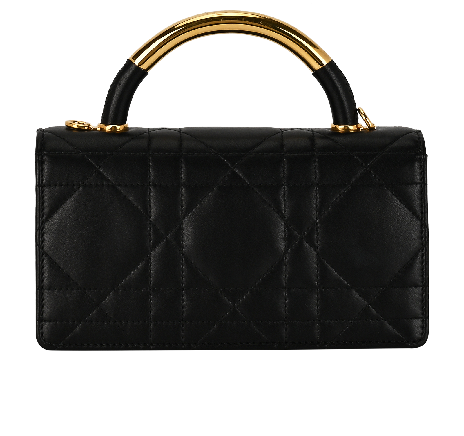 Mini Jolie top handle, &pound;1,900, Handbags, Black, Leather, Back view